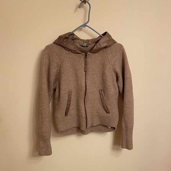 Athleta Attica Sweater Jacker Tan Size Small - Picture 2 of 7